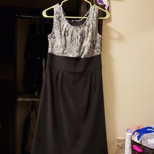 Snake skin print dress